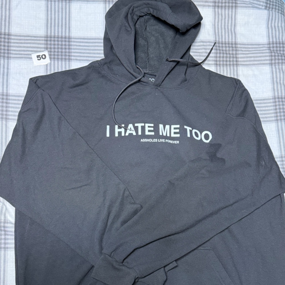 Men's black hoodie